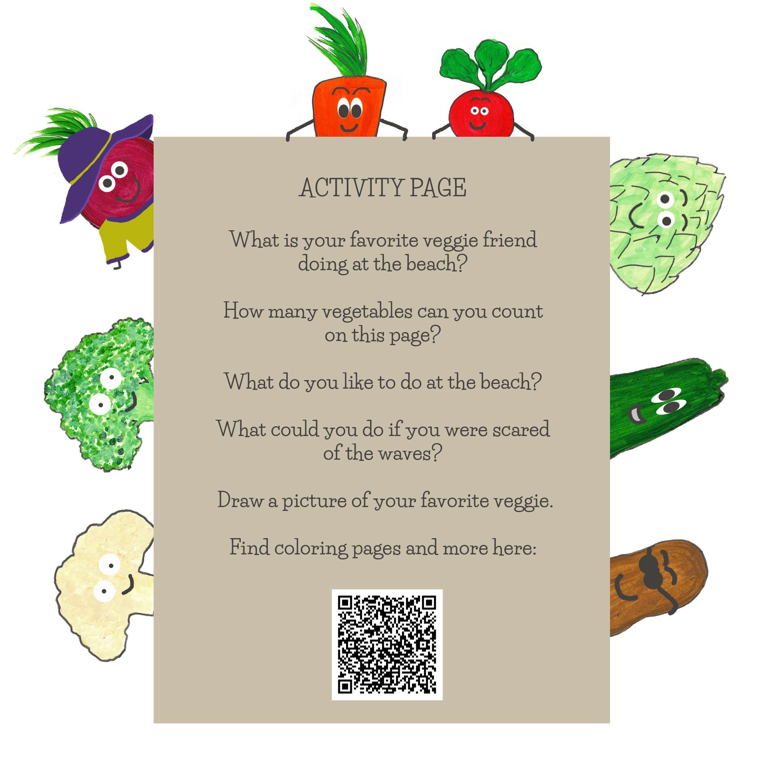 Carrot-and-Radish-Activity-Page Activity page for Carrot and Radish Go to the Beach