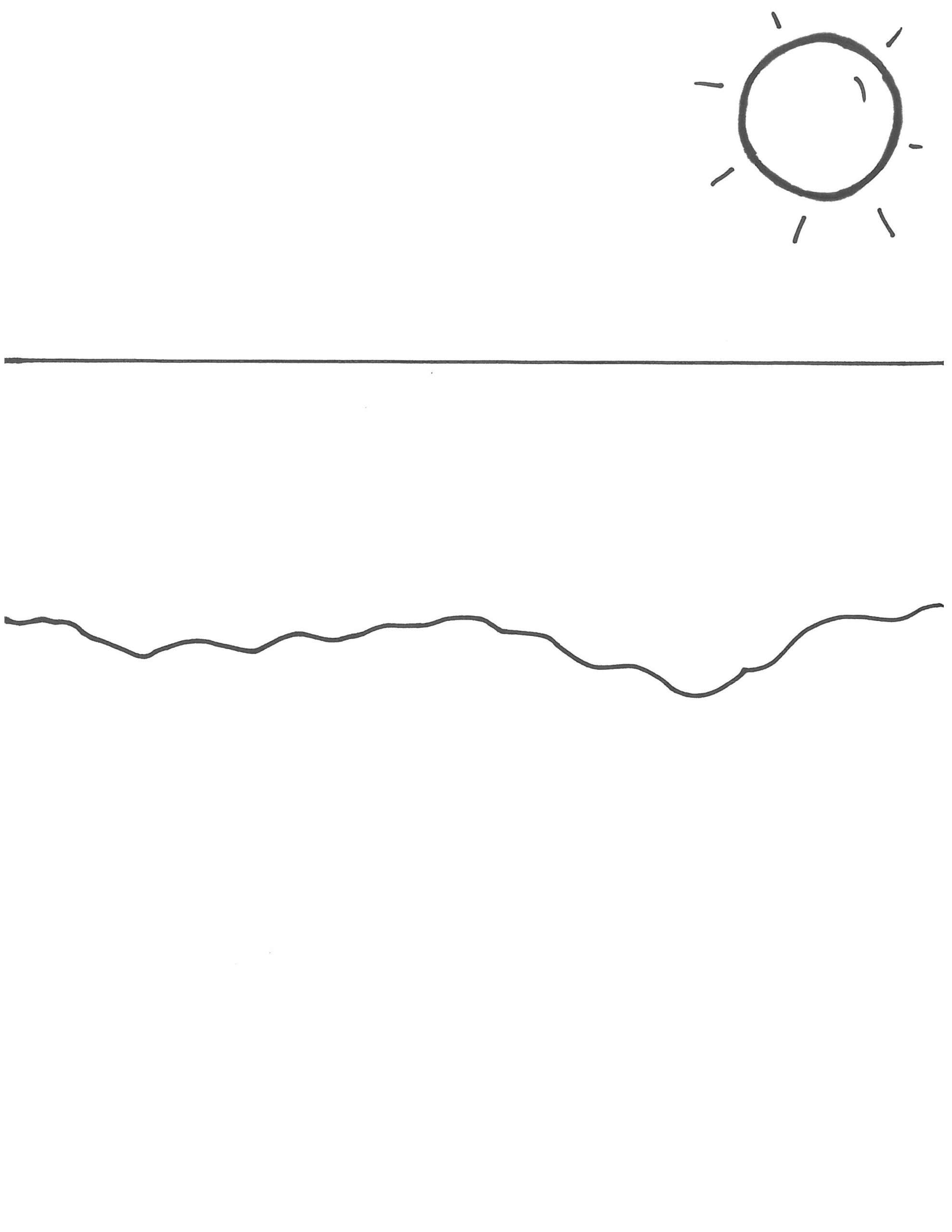 beach scene beach scene coloring page