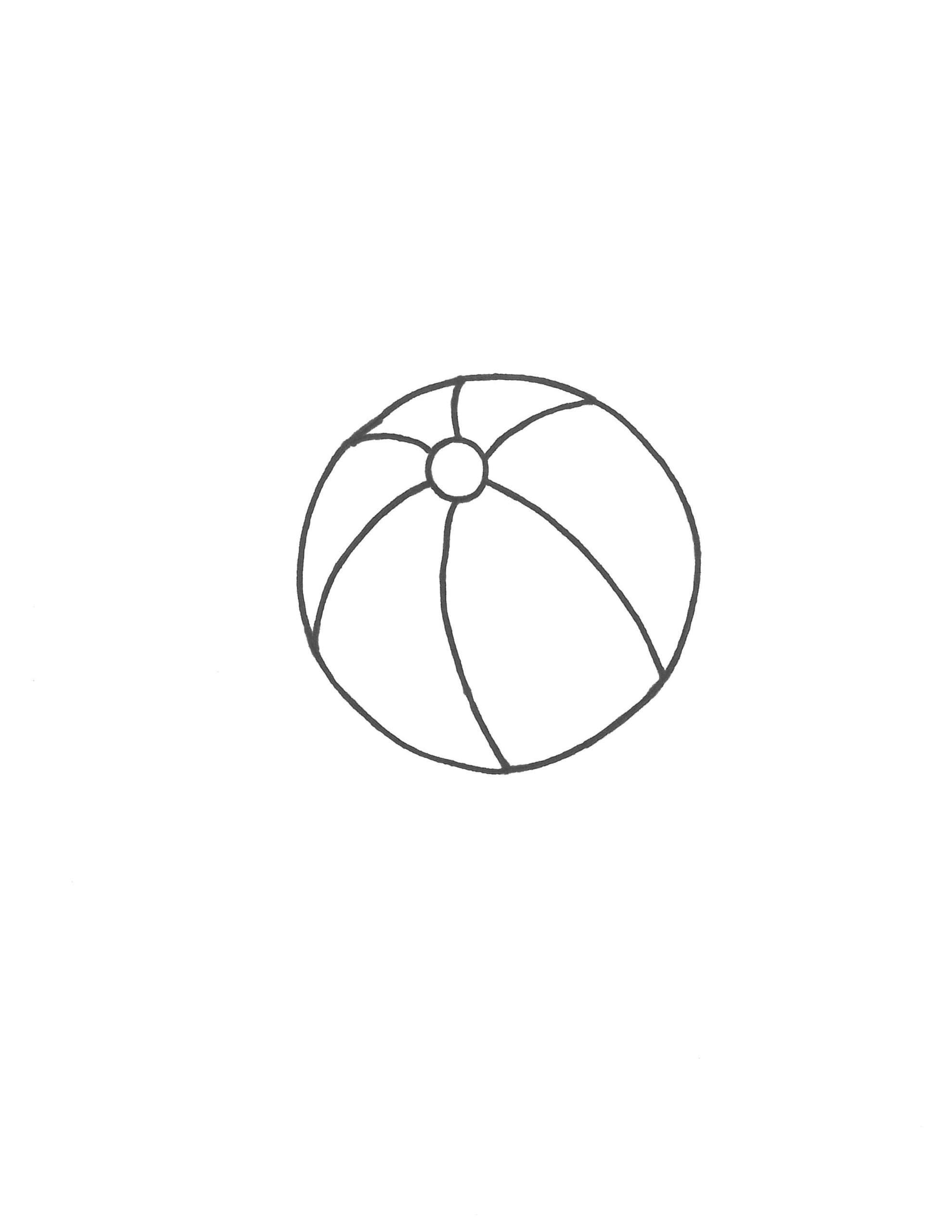 beach ball beach ball coloring page